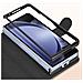 Cover Per Samsung Z Fold5 Portacarte E Linguetta Magnetica Chesterfield Nera - Foto miniatura 2