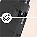 Cover Per Samsung Z Fold5 Portacarte E Linguetta Magnetica Chesterfield Nera - Foto miniatura 3