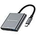 DONN18G replicatore di porte e docking station per laptop Cablato USB 3.2 Gen 1 (3.1 Gen 1) Type-C Grigio - Foto miniatura 1