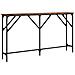 Tavolo Consolle Rovere Fumo 140x23x75 Cm In Legno Multistrato - Foto miniatura 2