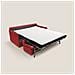 Evans Divano letto matrimoniale in tessuto impermeabile T13 149 cm (mat. 120x197) rosso - Foto miniatura 2