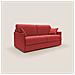 Evans Divano letto matrimoniale in tessuto impermeabile T13 149 cm (mat. 120x197) rosso - Foto miniatura 1