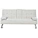 Divano Letto 3 Posti Roxen Tessuto Beige Chiaro - Foto miniatura 3