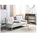 Divano Letto 3 Posti Roxen Tessuto Beige Chiaro - Foto miniatura 1