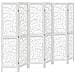 Divisorio Ambienti 6pannelli Bianco Legno Massello Di Paulownia - Foto miniatura 2