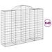 Cesti Gabbioni Ad Arco 40 Pz 200x50x140/160 Cm Ferro Zincato - Foto miniatura 1