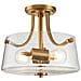 Lampadario Contemporaneo Hollister Acciaio Ottone Spazzolato 2 Luci E27 - Foto miniatura 1
