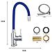 Miscelatore Canna Alta Flessibile Rubinetto Monocomando Cucina Blu 1987-3 - Foto miniatura 2