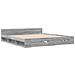 Giroletto Cassetti Grigio Sonoma 180x200 Cm Legno Multistrato - Foto miniatura 3