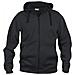 Basic Hoody Full Zip Men Nero 5xl - Foto miniatura 1