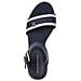 Webbing Wedge Sandal Sandali Cotone Scarpe Donna Blu Eu 40, Fw0fw08044 Dw6 - Foto miniatura 3