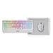 MCP124W Tastiera Mouse incluso USB QWERTY Spagnolo Bianco - Foto miniatura 2