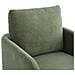 Poltrona Di Design Emma In Velluto A Coste Verde Salvia - Foto miniatura 4