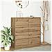 Credenza Rovere Artigianale 100x35x99 cm in Legno Multistrato - Foto miniatura 1