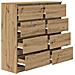 Credenza Rovere Artigianale 100x35x99 cm in Legno Multistrato - Foto miniatura 3
