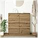 Credenza Rovere Artigianale 100x35x99 cm in Legno Multistrato - Foto miniatura 4