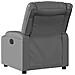 Poltrona Reclinabile Grigia In Similpelle - Foto miniatura 3