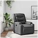 Poltrona Reclinabile Grigia In Similpelle - Foto miniatura 1