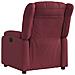 Poltrona Reclinabile In Tessuto Rosso Vino - Foto miniatura 3