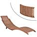 Lettino Prendisole Pieghevole In Legno Massello Di Teak - Foto miniatura 2