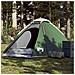 Tenda da Campeggio a Cupola per 4 Persone Verde Impermeabile - Foto miniatura 1