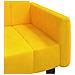Divano Letto a 2 Posti Giallo in Velluto - Foto miniatura 9
