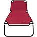 Lettino Prendisole 2 pcs Portatile Rosso in Tessuto Oxford 600D - Foto miniatura 5