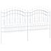 Recinzione da giardino Bianco 140 cm - Foto miniatura 3