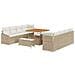 Set Divano da Giardino 11 pcs Beige e Crema 100 x 100 x 71 cm - Foto miniatura 1