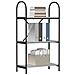 Libreria Grigio sonoma 60 x 30 x 109 cm Legno multistrato - Foto miniatura 3