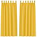 Tende con tende 2 pcs giallo senape 245x140cm Poliestere - Foto miniatura 1