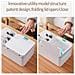 Dispenser Elettrico Intelligente Per Fazzoletti Con Sensore - Ricaricabile Usb E Portaoggetti Multi-scomparto White - Foto miniatura 3