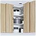 Armadio pensile Riga Quercia Sonoma e Bianca 57 x 57 x 80 cm - Foto miniatura 4