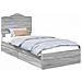 Letto con Contenitore con testiera Grigio Sonoma 90 x 190 cm - Foto miniatura 1