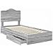 Letto con Contenitore con testiera Grigio Sonoma 90 x 190 cm - Foto miniatura 5