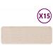 Tappetini Antiscivolo per Scale 15 pcs Crema 60 x 25 cm PP - Foto miniatura 3