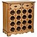 Mobile Portabottiglie Vino In Legno Marrone 63x31x69,5h - Foto miniatura 1