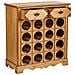 Mobile Portabottiglie Vino In Legno Marrone 63x31x69,5h - Foto miniatura 3