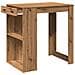 Tavolo Bar Rovere Artigianale 102x70x103,5 cm in Truciolato - Foto miniatura 4