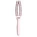 Spazzola Professionale Ricurva Con Setole Di Cinghiale E Nylon, Finger Combo Small Pastel Pink - Foto miniatura 1