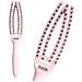 Spazzola Professionale Ricurva Con Setole Di Cinghiale E Nylon, Finger Combo Small Pastel Pink - Foto miniatura 4