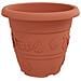 Vaso Rotondo per Fiori 6 pcs Rosso Mattone Ø 26 x 21.5 cm - Foto miniatura 5