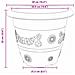 Vaso Rotondo per Fiori 6 pcs Rosso Mattone Ø 26 x 21.5 cm - Foto miniatura 9