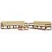 Set di divani da esterno con cuscino 9 pcs Naturale e Beige - Foto miniatura 3