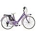 Bici Donna Telaio Alluminio Linea Cottage Misura 28 Bicicletta Cambio 6v City Bike Vintage Completa Di Accessori Finiture Panna - 44 Viola Opaco - Foto miniatura 1