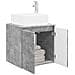 Mobile Lavabo da Parete Grigio Cemento 53 x 35 x 63 cm - Foto miniatura 2