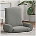Sedia a pavimento regolabile Grigio Scuro Velluto grana - Foto miniatura 3