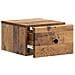 Mobiletto da notte a muro 2 pcs Legno antico 34,5 x 33 x 20 cm - Foto miniatura 4