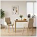 Sedie da pranzo 2 pcs Tessuto Crema 60 x 56 x 96 cm - Foto miniatura 2