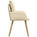 Sedie da pranzo 2 pcs Tessuto Crema 60 x 56 x 96 cm - Foto miniatura 4